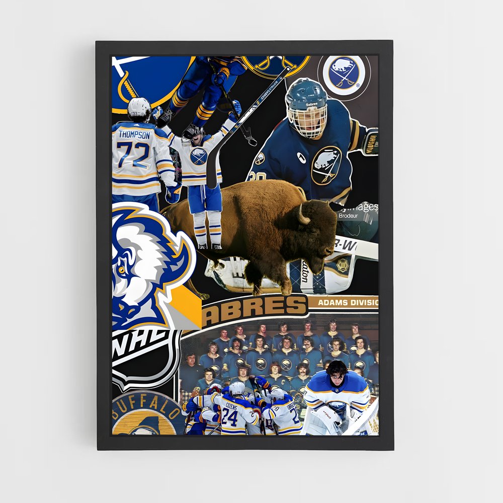Poster Sabres Éblouissants – affiche Hockey sur glace (vue 2)